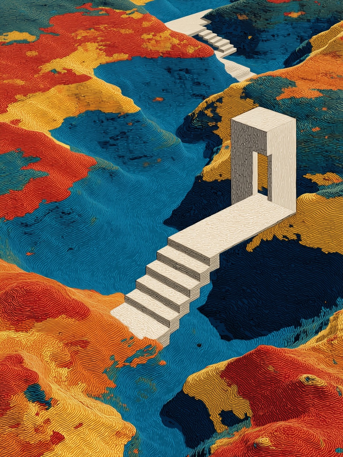 Colour-field composition from the Threshold in Color series